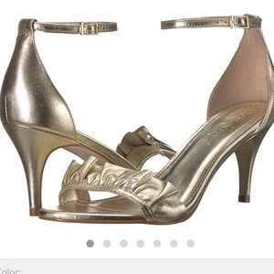 Lilly Pulitzer Carly Gold Metallic Sandals